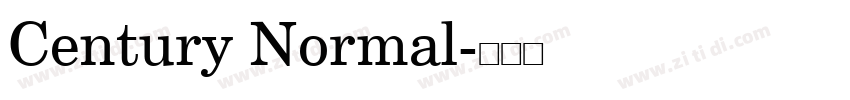 Century Normal字体转换